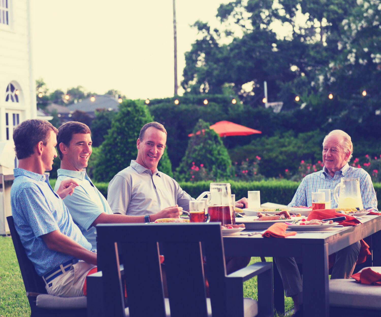 Launching BBQ Guys new campaign with the Manning Family